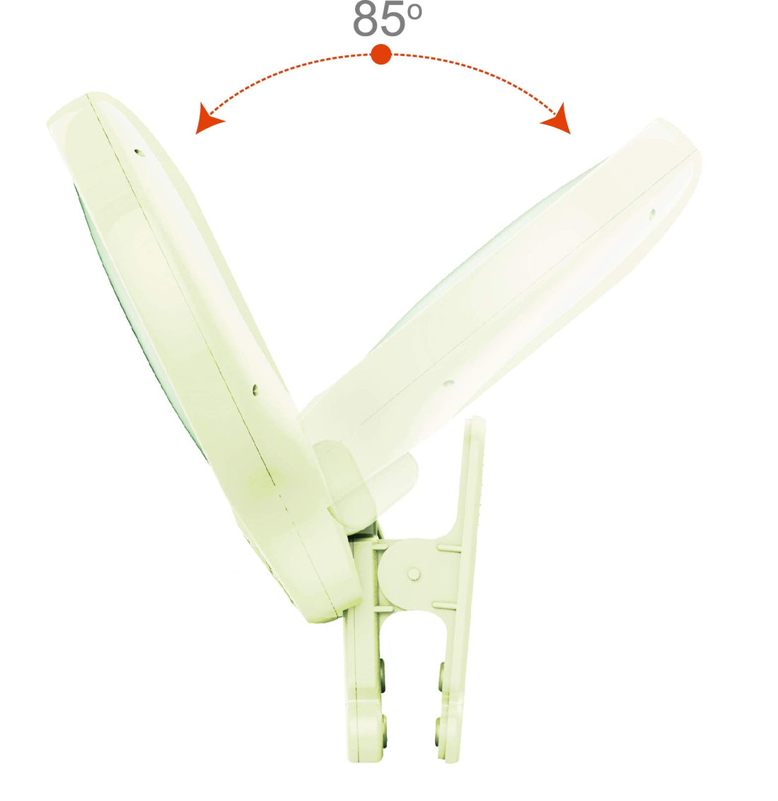 Omie View Clip-on Mirror with Remote Control & LED Light for Baby Monitoring. Use with Bassinet or Crib