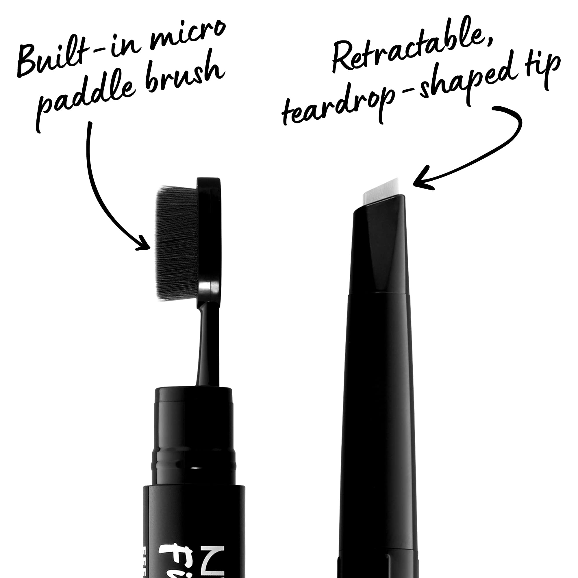 NYX PROFESSIONAL MAKEUP Fill & Fluff Eyebrow Pomade Pencil, Clear