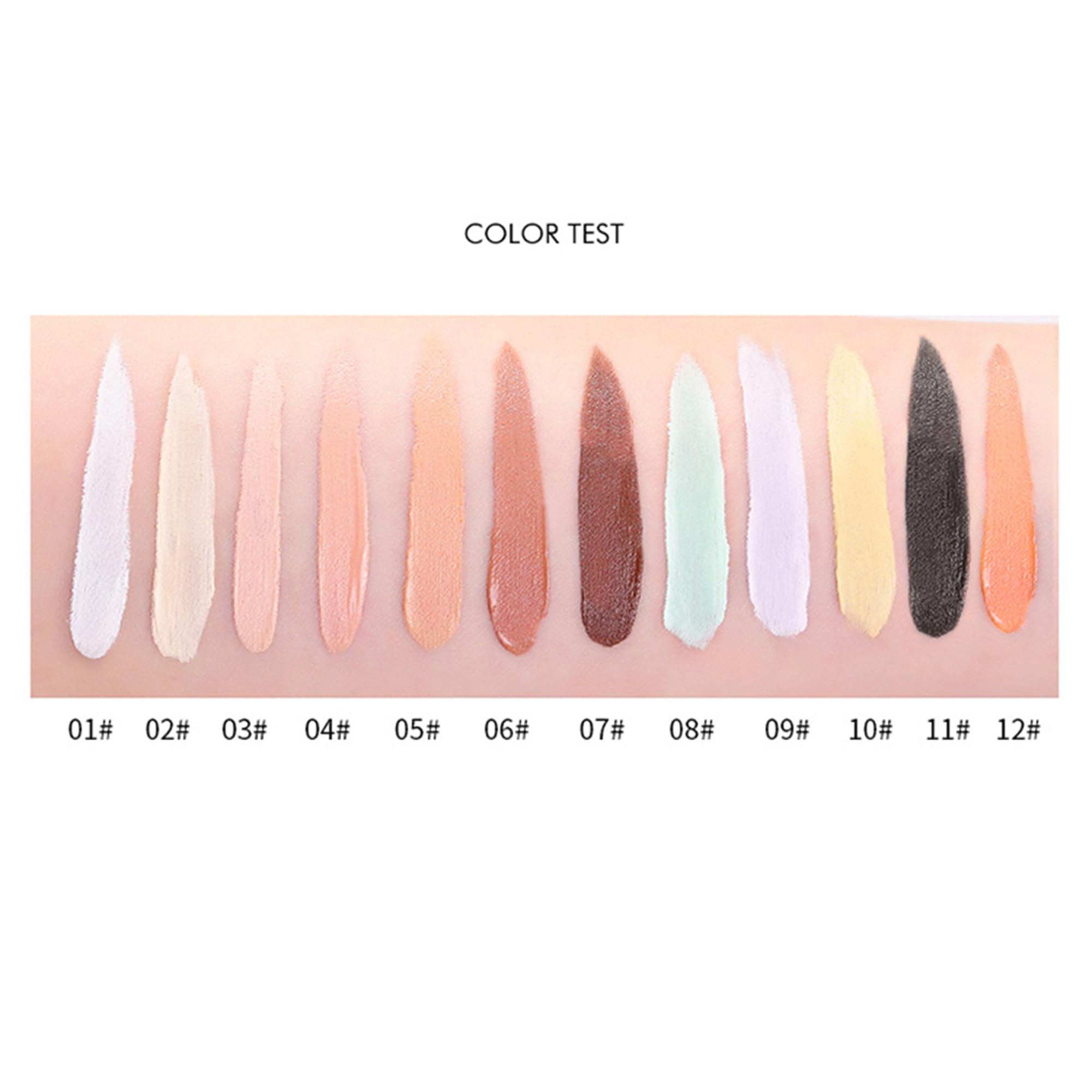 Mallofusa Single Color Face Makeup Concealer Foundation Palette Creamy Moisturizing 0.49oz (Purple)