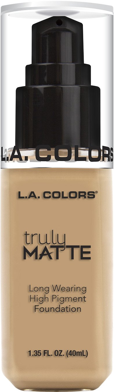 L.A. Colors Truly Matte Liquid Foundation, Natural, 40ml