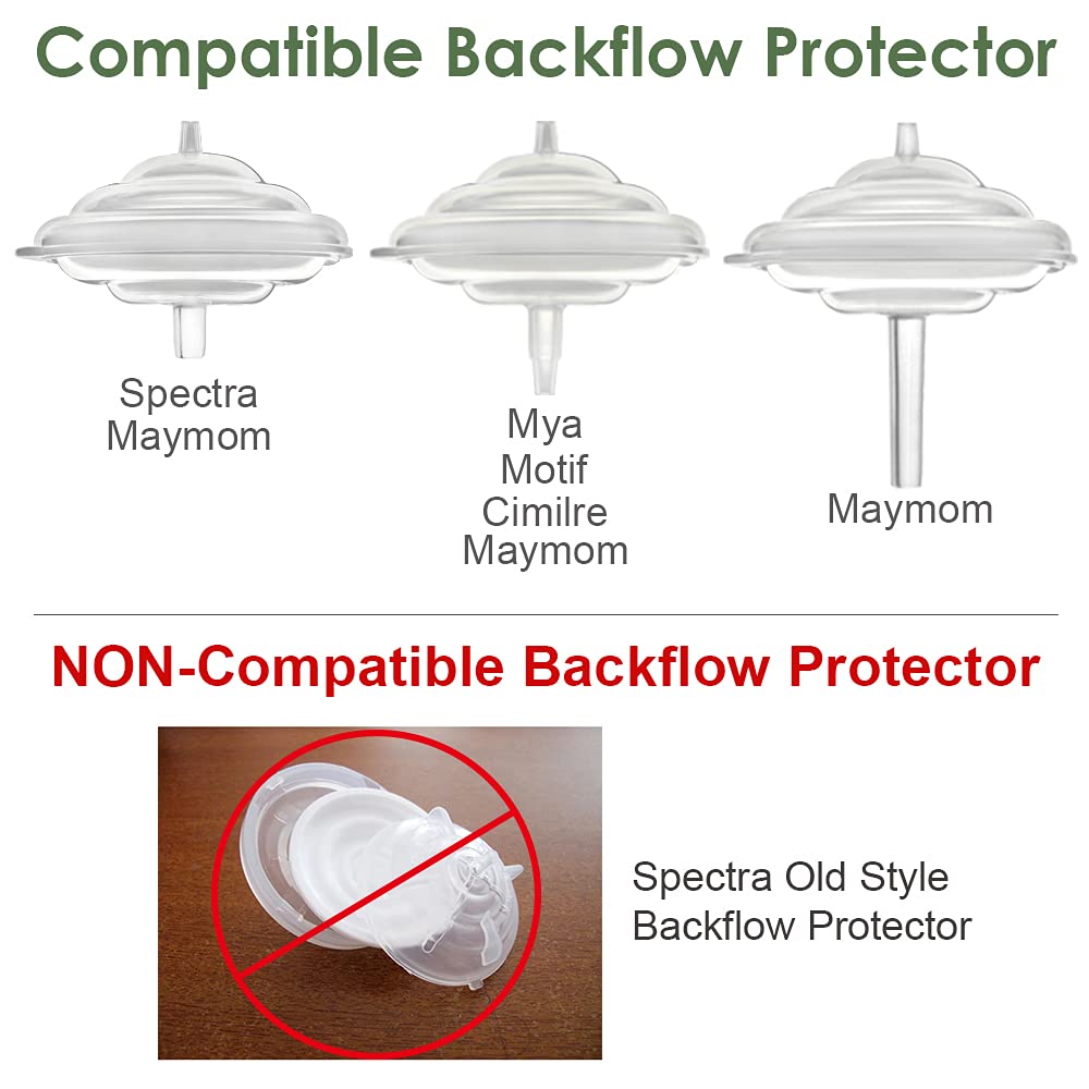 Maymom Pump Parts Compatible with Spectra S1 Spectra S2 Spectra Incl Duckbill Valve Replace Spectra Duckbill Valve Spectra S2 Replacement Parts Not Original Spectra Pump Parts (6 Duckbill 4 Membrane)