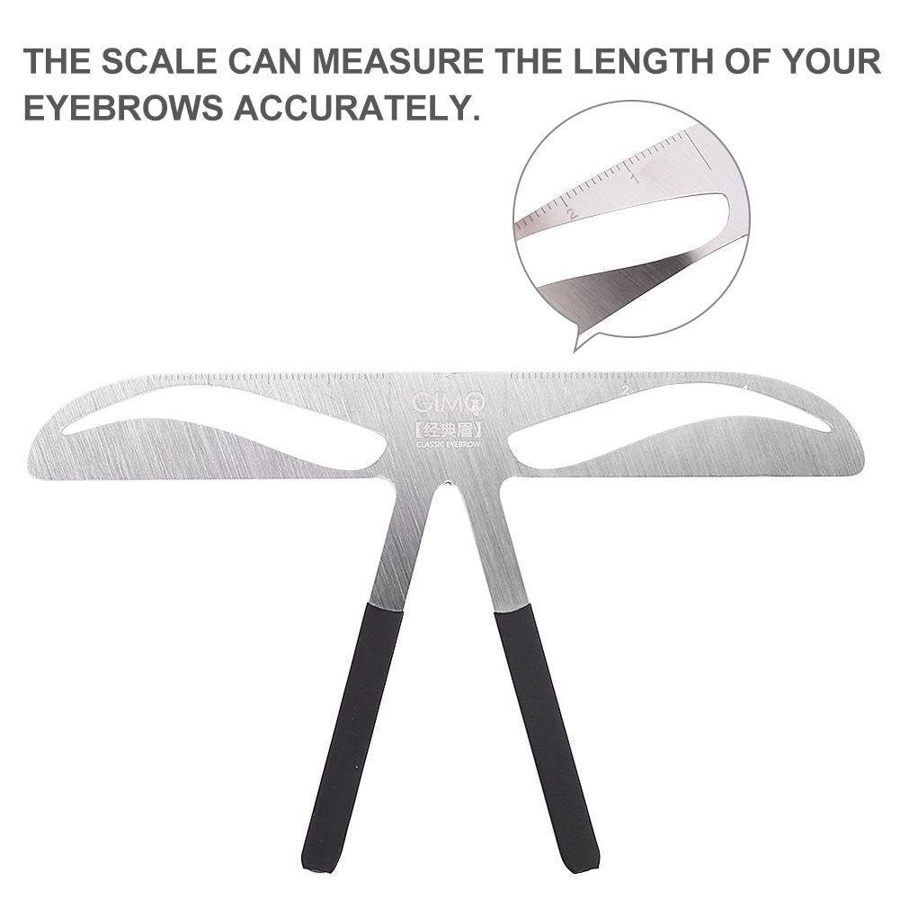 Eyebrow Ruler, Permanent Tattoo Eyebrow Measure Balance Extension Three-point positioning design Ruler Shape Stencil Makeup Tool Eyebrow Measure Balance Extension Ruler, Eyebrow Shape Stencil Tool