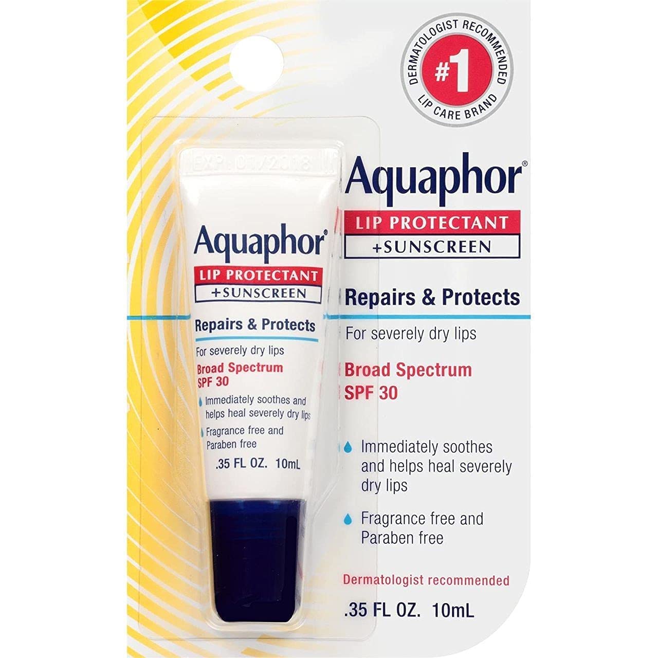 Aquaphor Lip Protectant/Sunscreen Broad Spectrum SPF 30