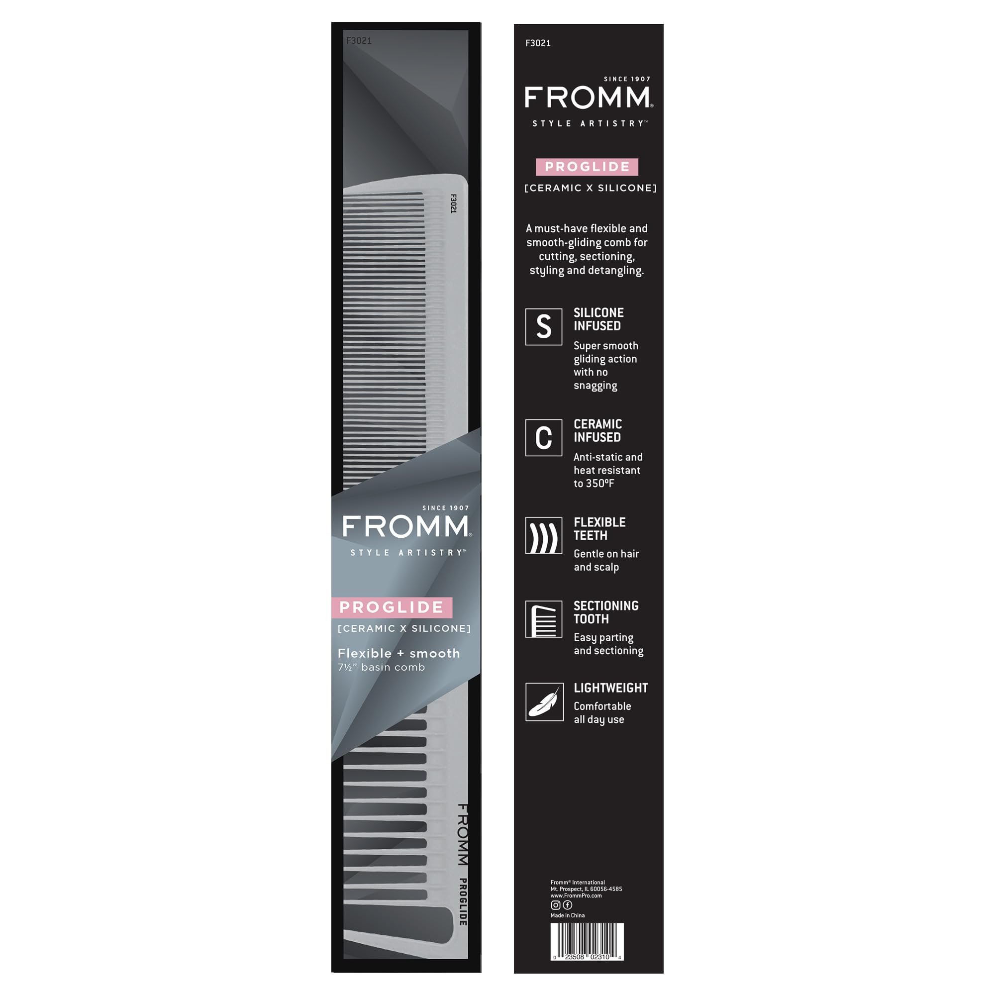 Fromm F3021 ProGlide 7.5 Basin Comb
