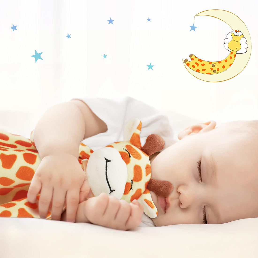 Pro Goleem Giraffe Loveys for Babies Soft Security Blanket Snuggle Toy Stuffed Animal Blanket Unisex Baby Lovie Baby Gifts for Infant and Toddler 16 Inch