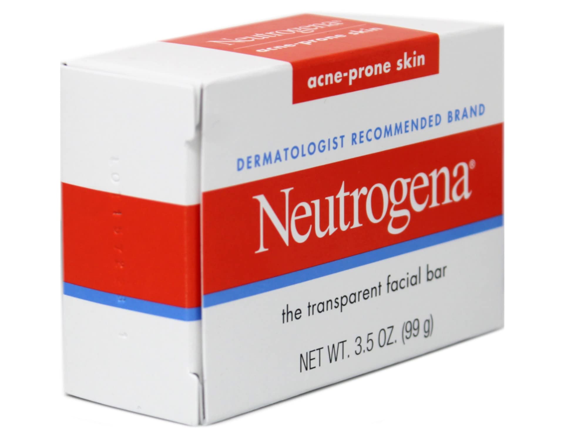 Neutrogena Transparent Facial Bars, Acne-Prone Skin Formula, 3.5 Ounce (Pack of 8)