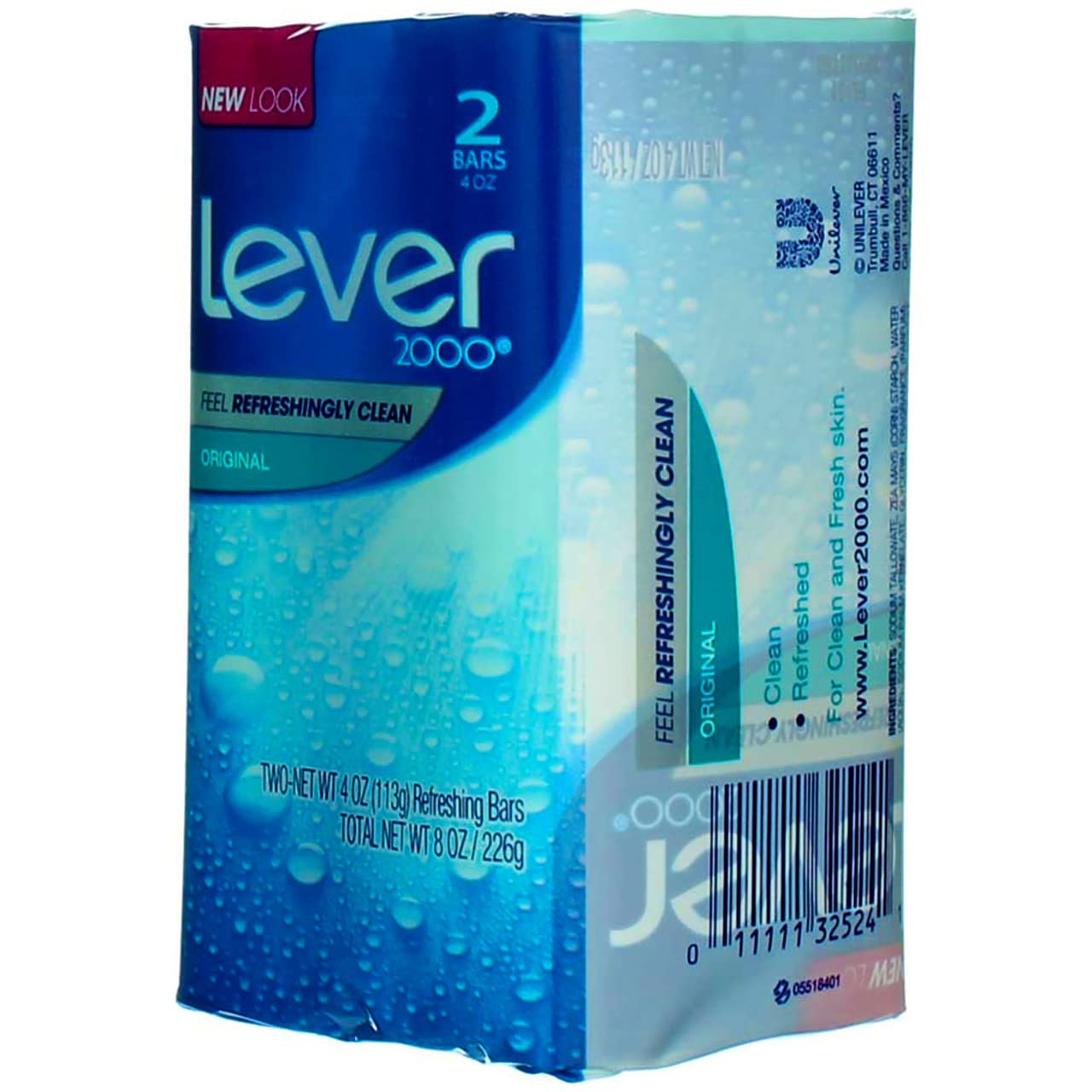 Pack of 3 : Lever 2000 Original Refreshing Bar Soap, 4.5 oz bars, 2 ea (Pack of 3)