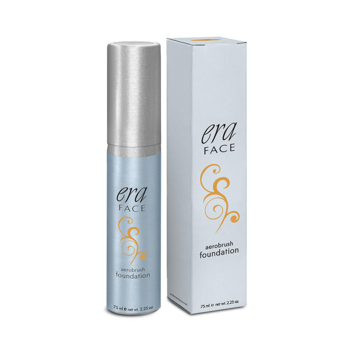 ERA Face Aerobrush Foundation Makeup, Y7 Caramel, 2.25 Ounce