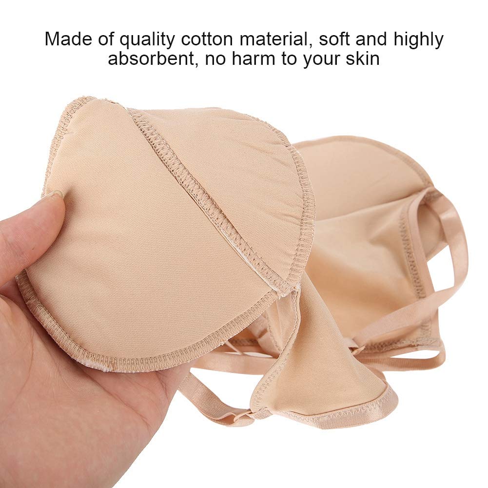 ZJchao Sweat Underarm Pads Bra for Women,Absorbent Sweat Guards Reusable Cotton Armpit Durable Anti-Sweat and Anti-Odor