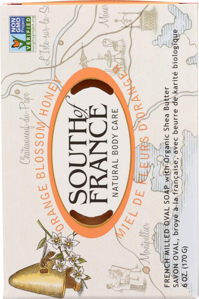 Orange Blossom Honey : South of France Natural Orange Blossom Honey Bar Soap, 6 Ounce - 1 each