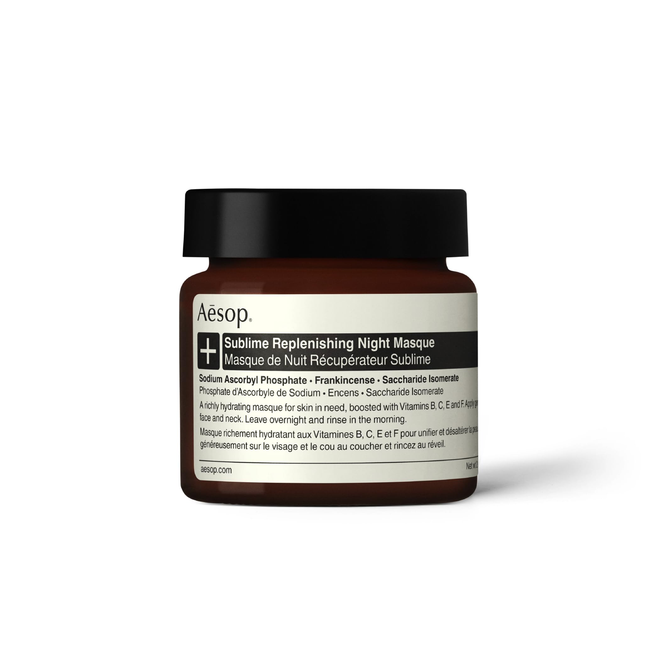 Aesop Sublime Replenishing Night Masque | Hydrating Masque with Vitamins B, C, E, and F | Overnight Mask for Dry, Dehydrated, Dull, Patchy Skin | 2.1oz / 60mL