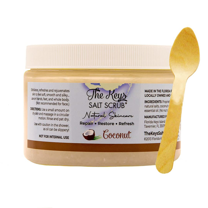 The Keys Salt Scrub 12 Oz- Coconut