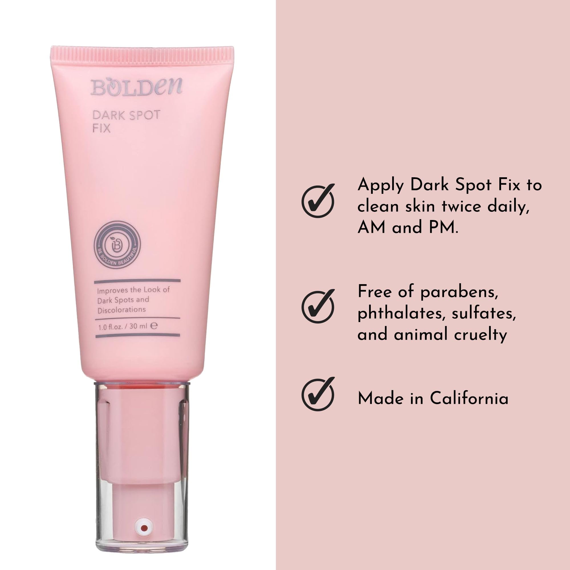 Bolden Dark Spot Corrector for Face with Tranexamic Acid, Niacinamide and Alpha Arbutin | Hyperpigmentation Correcting Serum | 1.0 fl oz