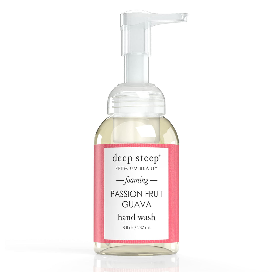 Deep Steep Foam Hand Wash Passion Fruit Guava 8 Oz Liquid