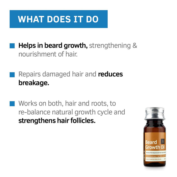 Ustraa Beard Growth Serum for Oily Skin - 35 ml