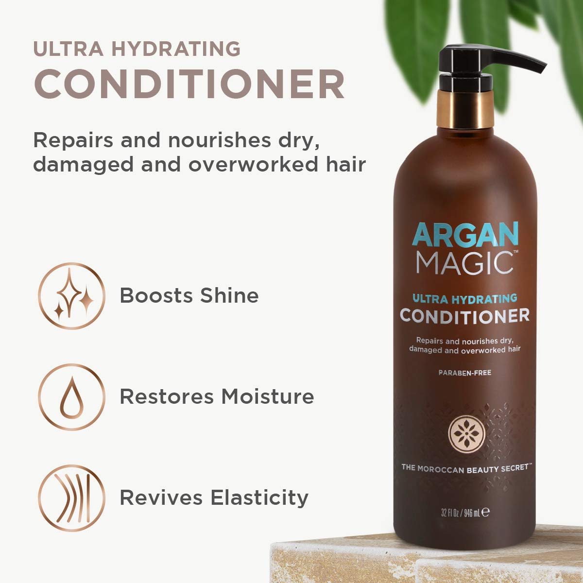 ARGAN MAGIC - Ultra Hydrating Conditioner, (32 Ounce/946 Milliliter)
