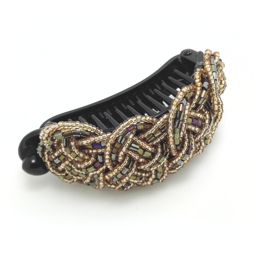 Meilliwish Noble Lady Girl Hair Clip Ponytail Holder(H35)(Brown)