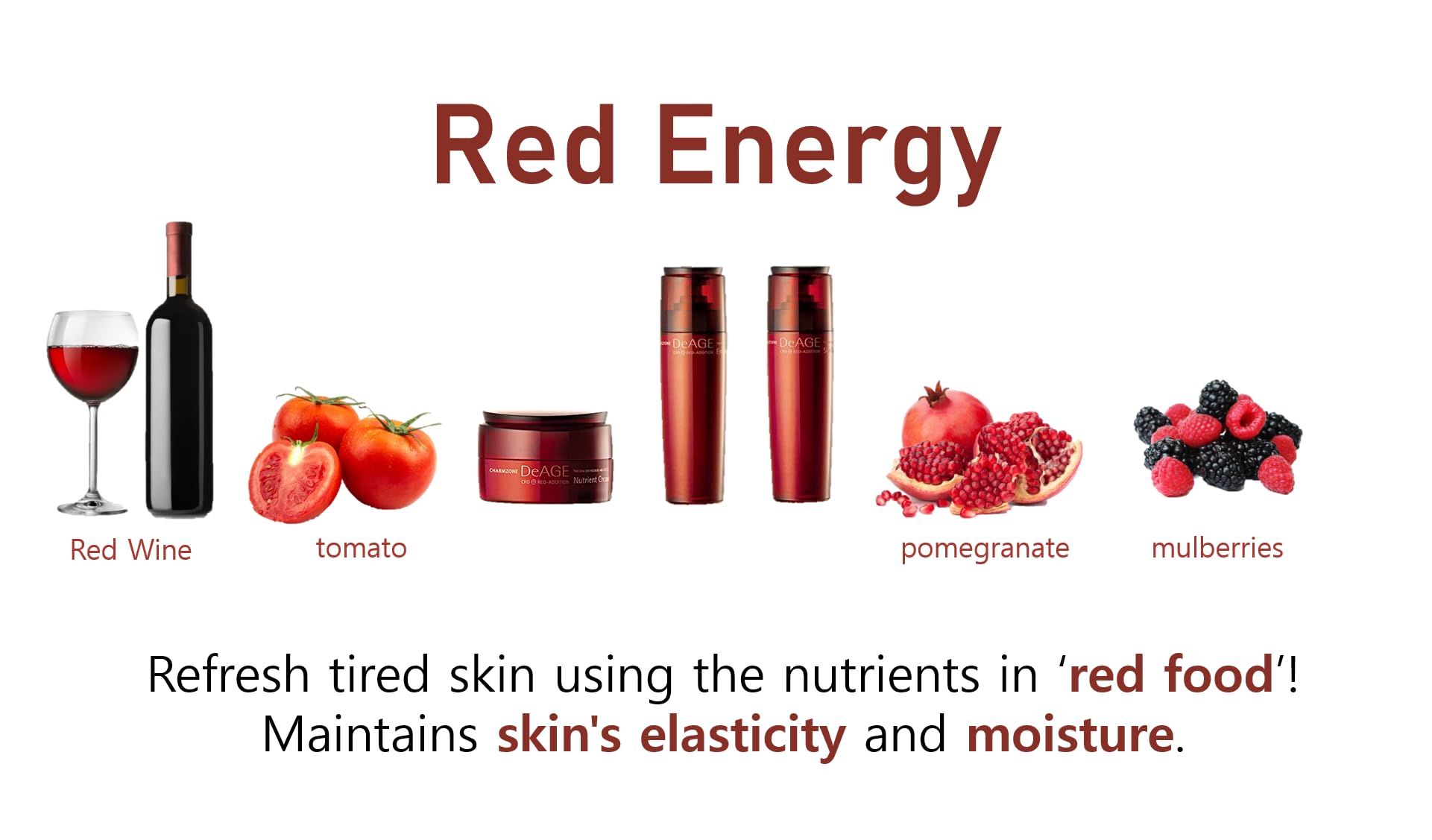 CHARMZONE DeAge Red Addition Emulsion- Serum For Long Lasting Hydration, Smoothing Lines and Ultimate Nourishment (130ml/4.4 fl.oz)