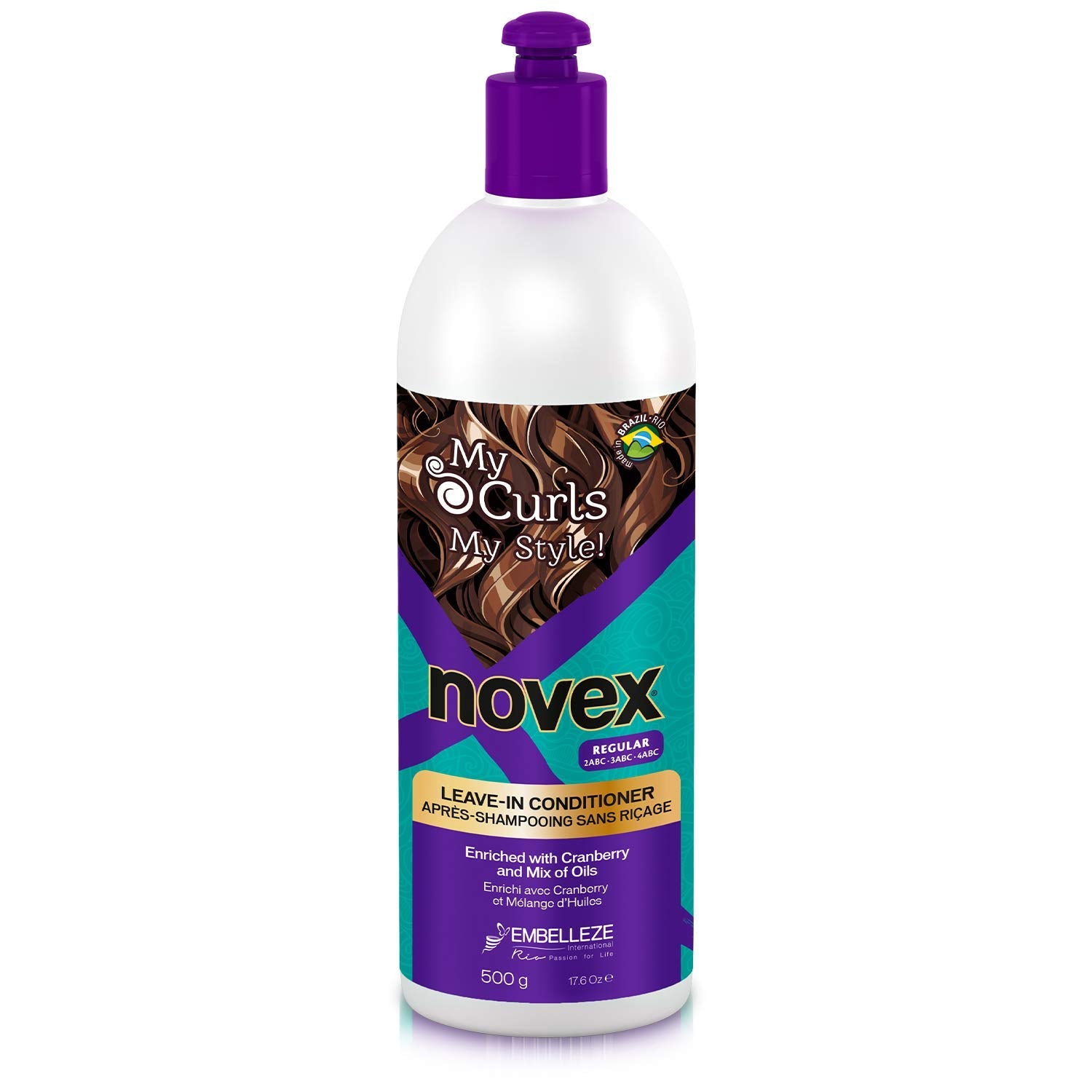 Novex Embelleze Nutrire Meus Cachos Suaves Leave In My Curls 500g 17.6oz by Novex