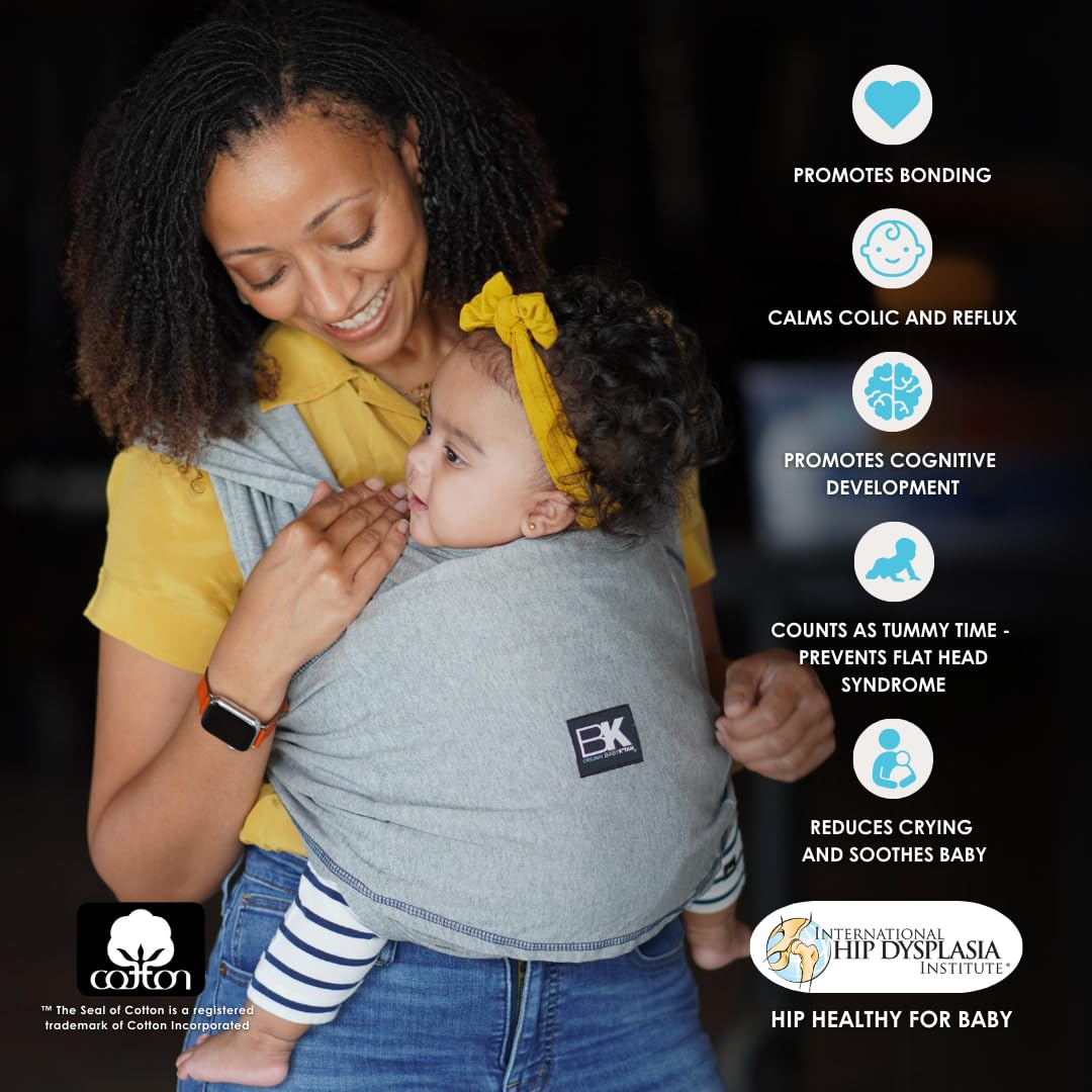 Original Baby K'tan Baby Carrier: #1 Easy Pre-Wrapped, Soft, Slip-On, No Rings, No Buckles | 5 in 1 Baby Sling Gift | The Best Hands Free Infant Wrap For Newborn to Toddler up to 35lb (See Size Chart)
