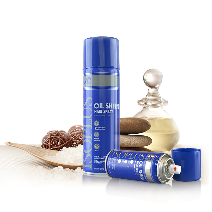 Isoplus Oil Sheen Hairspry 7oz Regular