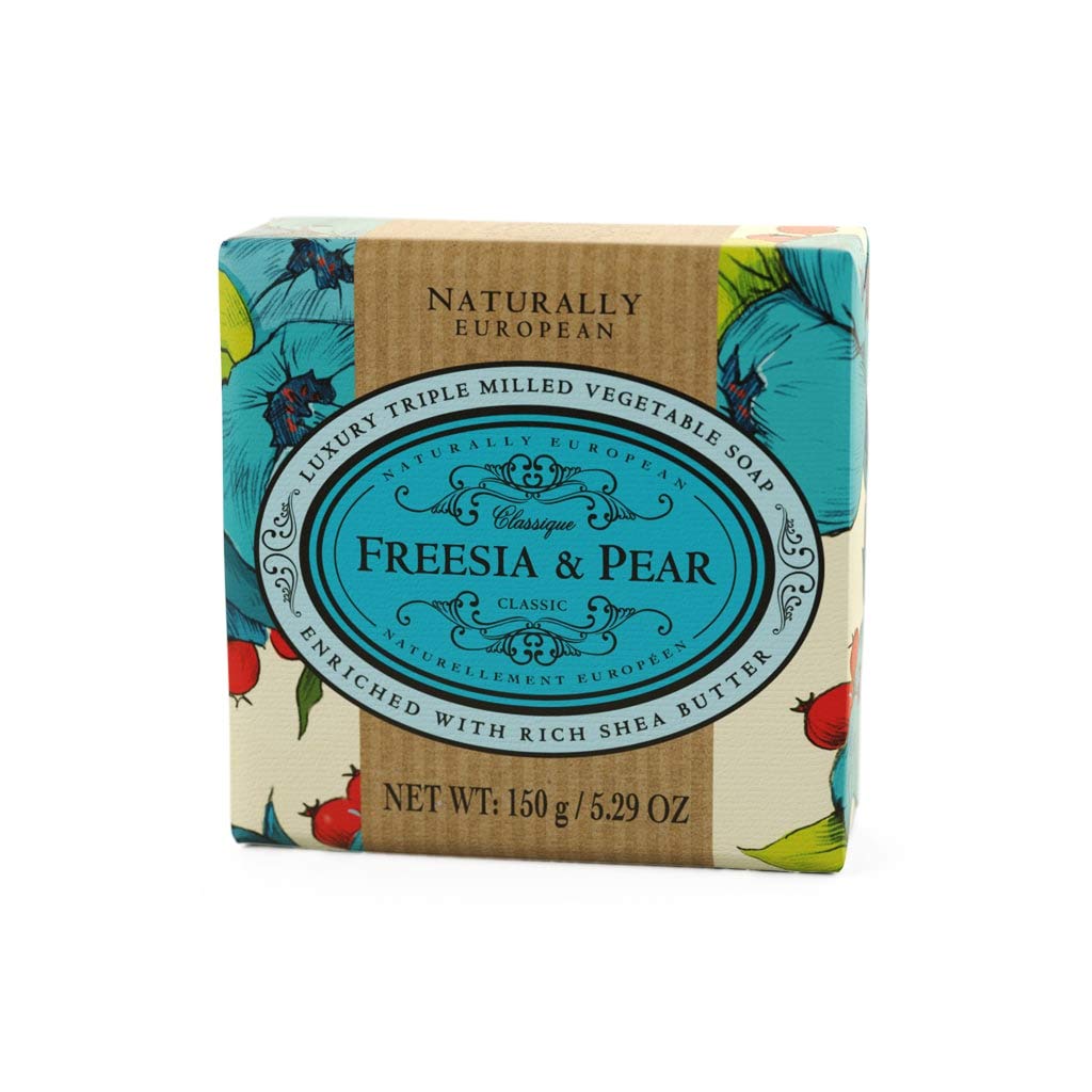 Naturally European - Soap - Freesia & Pear, 230 G / 8 Oz