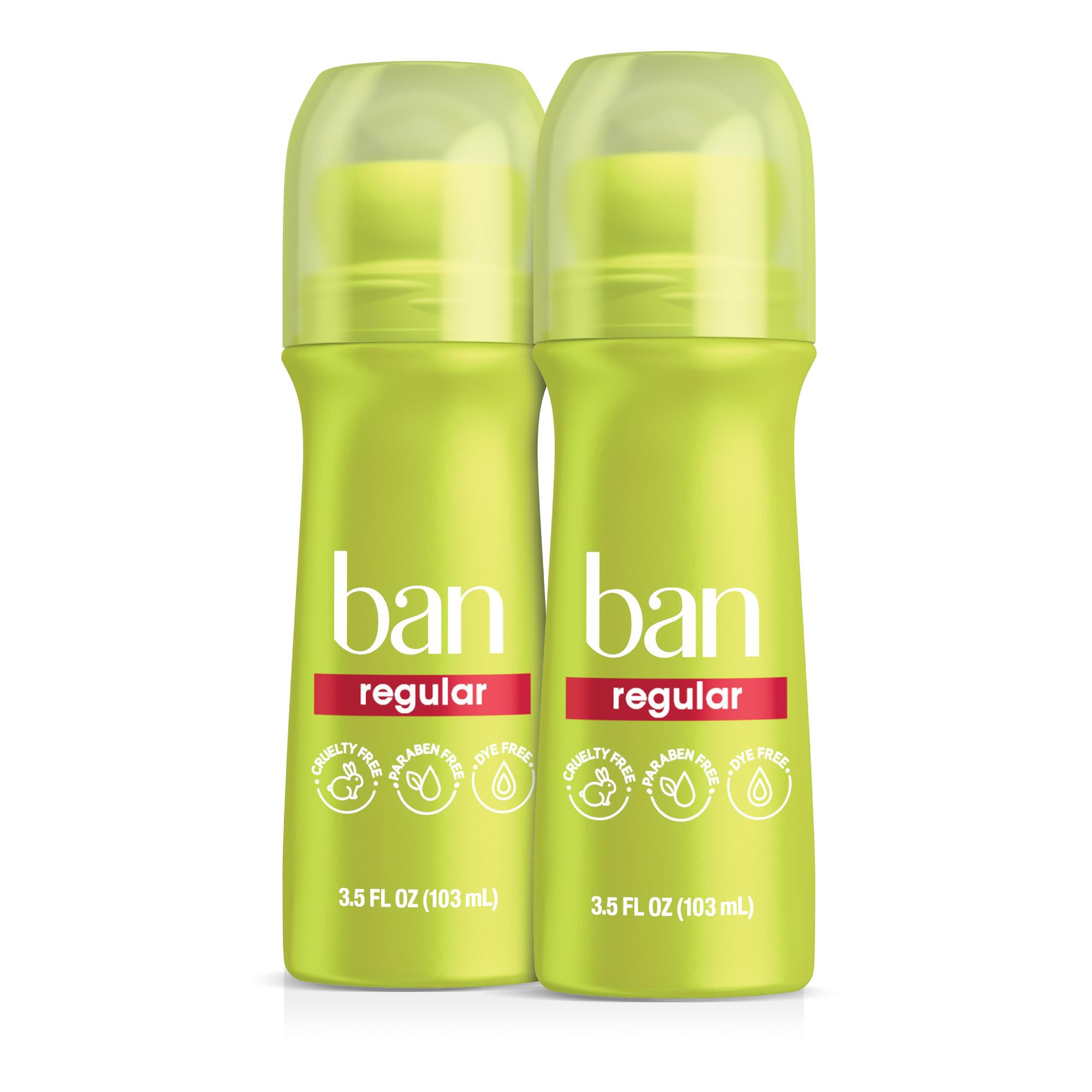 Ban Roll-On Regular Deodorant Twin Pack (2pc - 3.5 Ounce)