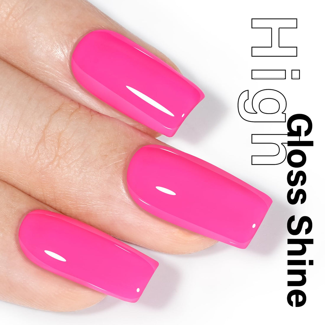 AILLSA Hot Pink Gel Nail Polish Neon Pink Gel Polish Pastel Bright Pink Nail Polish Macaron Spring Summer Colors Soak Off U V for French Nail Manicure Salon DIY & Holiday Gifts 0.5 Fl Oz GB79