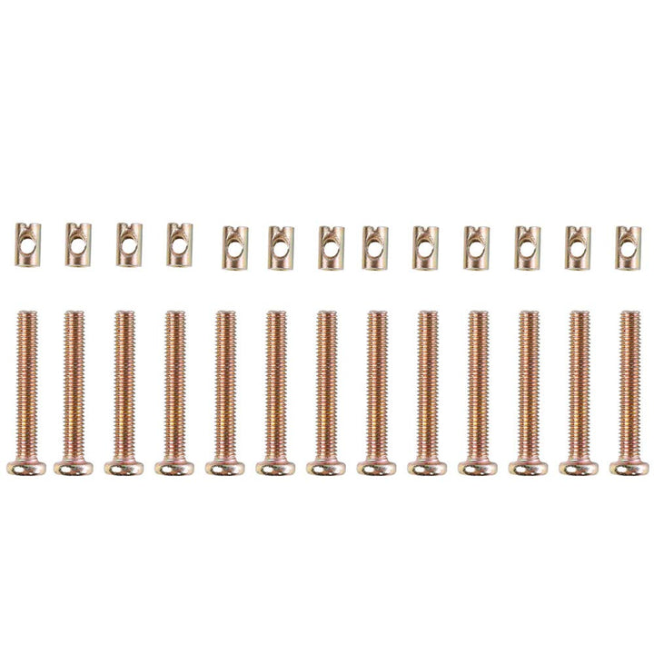 Crib Screws and Bolts Crib Parts Replacements for Baby Bed Cot Bunk Furniture M6 Barrel Nuts Crib Bolts Replacement 40mm Set of 12