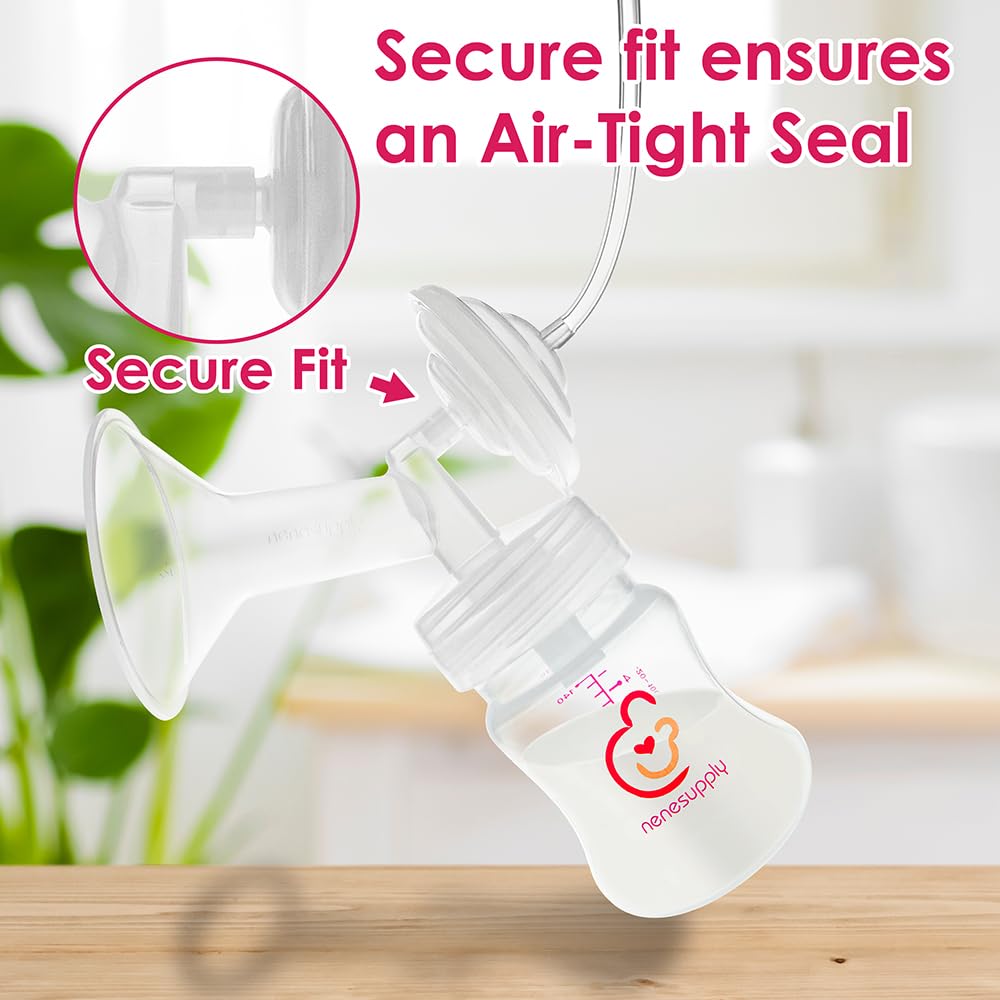 Nenesupply 24mm 2 pc Flanges Duckbill Valves Compatible with Spectra S2 S1 9 Plus Synergy Gold Breastpump Replacement to Spectra Pump Parts Flange Accessories Wide Mouth Work with Backflow Protector