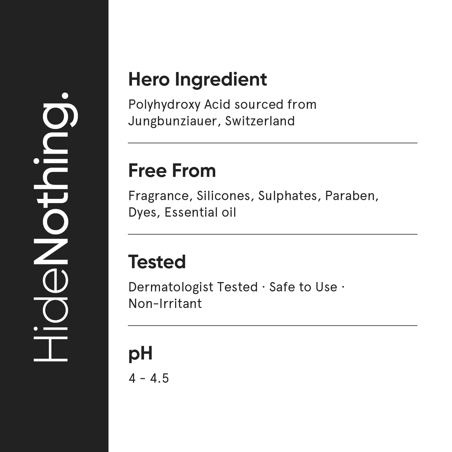 Minimalist 3% PHA Alcohol Free Hydrating Face Toner for Pore Tightening | Mild Exfoliation, pH Balancing & Rebalancing Skin Microbiome | for Women & Men | 5 Fl Oz / 150 ml