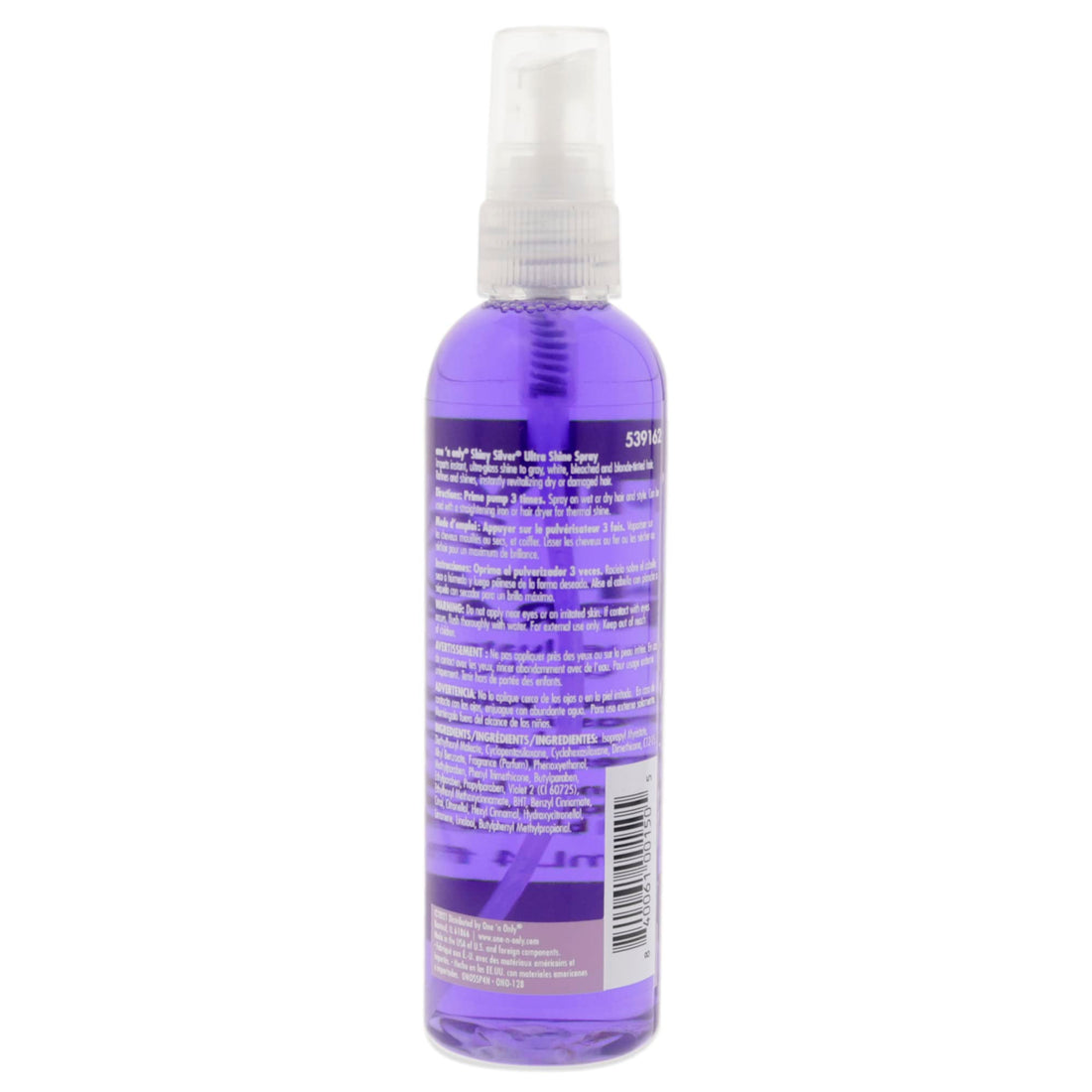 One 'n Only Shiny Silver Ultra Shine Spray Hair Spray Unisex 4 oz