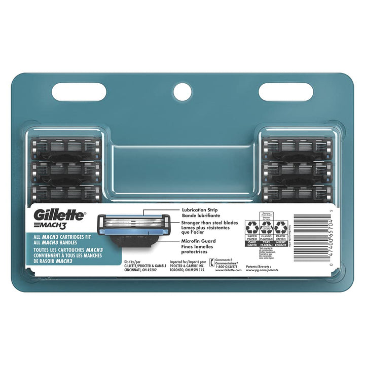 Gillette Mach3 Mens Razor Blade Refills, 15 Count, Designed for Sensitive Skin