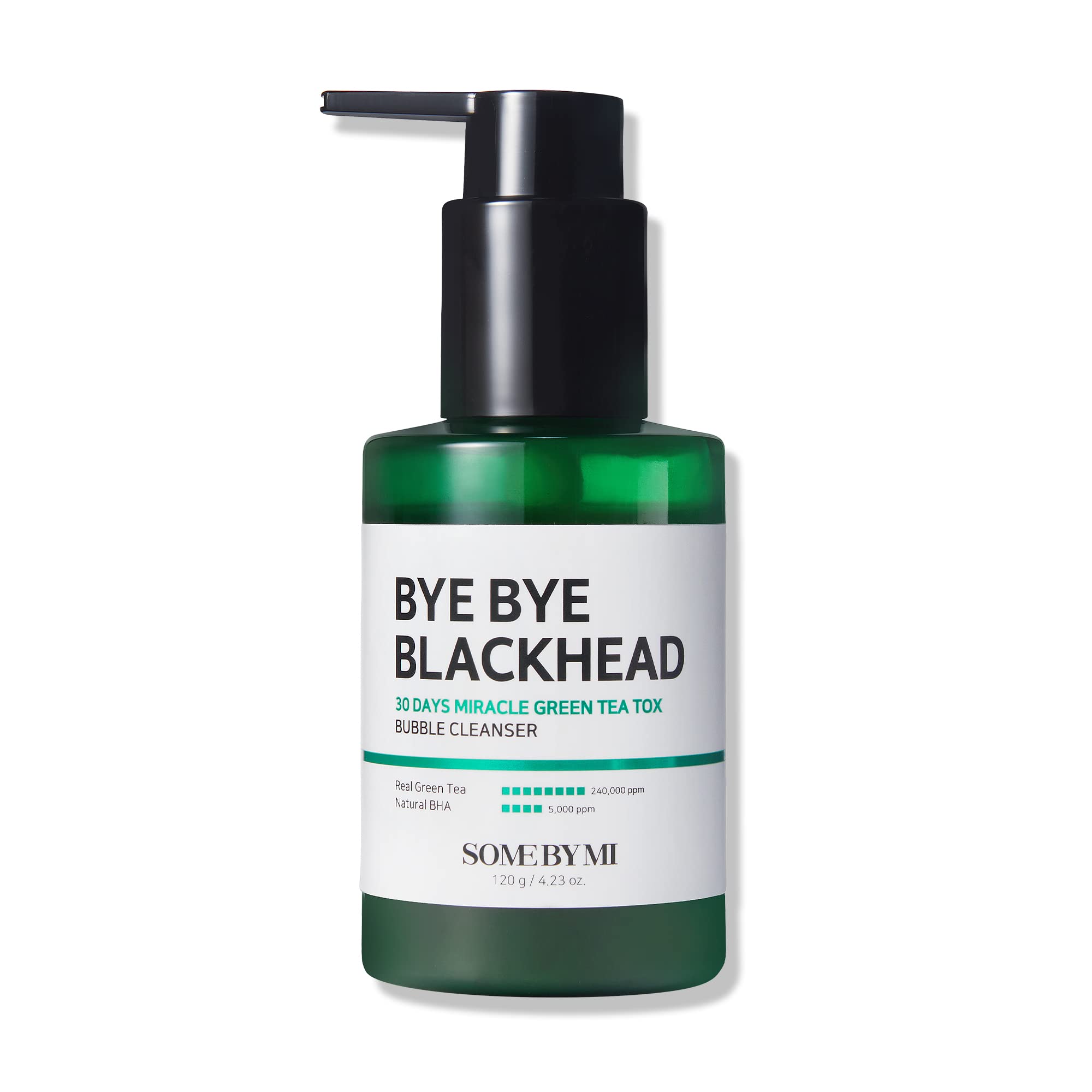 SOME BY MI BYE BYE BLACKHEAD 30 DAYS MIRACLE GREEN TEA TOX BUBBLE CLEANSER (120g)