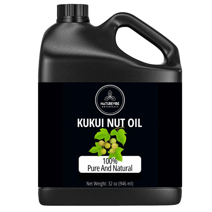 Naturevibe Botanicals Kukui Nut Oil 32 Ounces | 100% Pure and Natural | Great for Skin Care and Hair Care