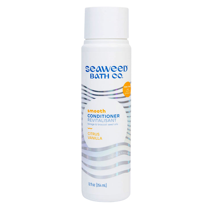 The Seaweed Bath Co. Smoothing Conditioner, Citrus Vanilla, Natural Organic Bladderwrack Seaweed, Vegan and Paraben Free, 12oz