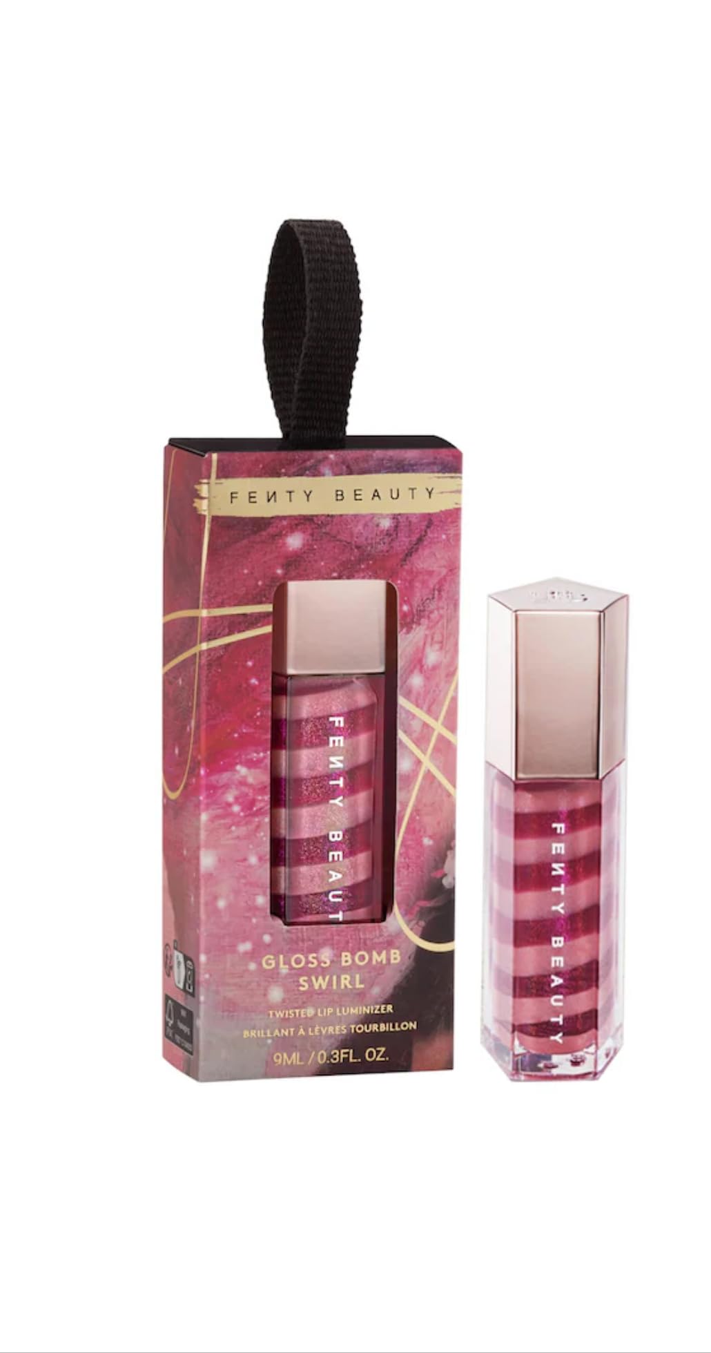 FENTY BEAUTY Gloss Bomb Swirl Twisted Lip Luminizer, Fussy Flex, 0.3 Fl. Oz.