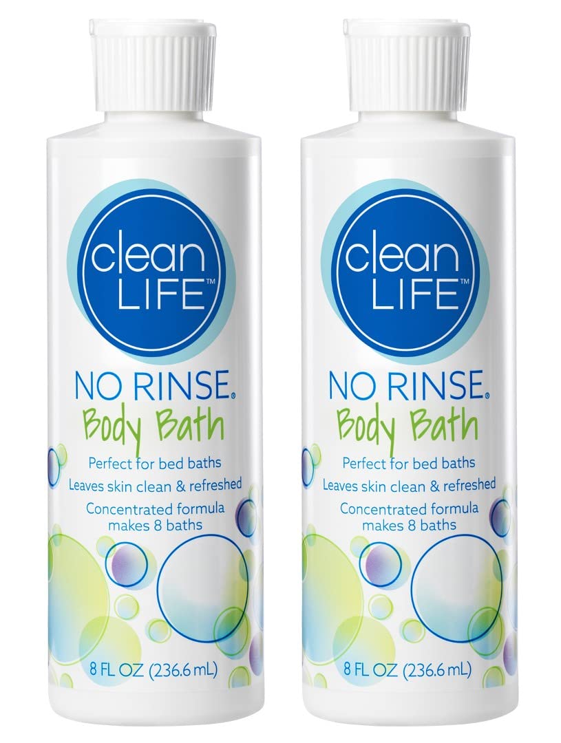 No-Rinse Body Bath 8 Ounce by Cleanlife Producs