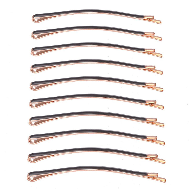 Yishenyishi Pack of 10 Curved Jumbo Bobby Pins,Hair Clips (Gray)
