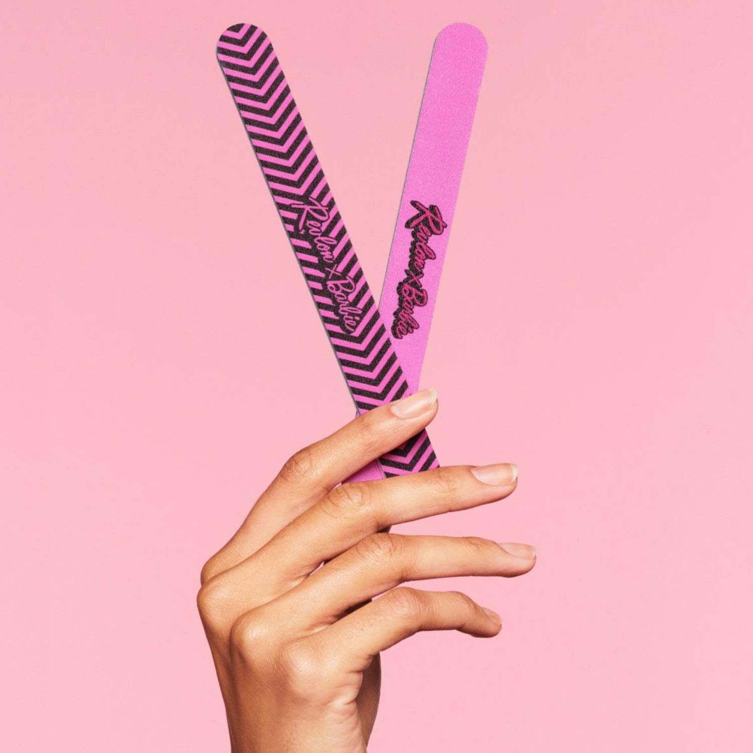 REVLON File On Nail Shaper, Limited Edition Live Boldly Collection, Pink 2 Count (Pack of 1)