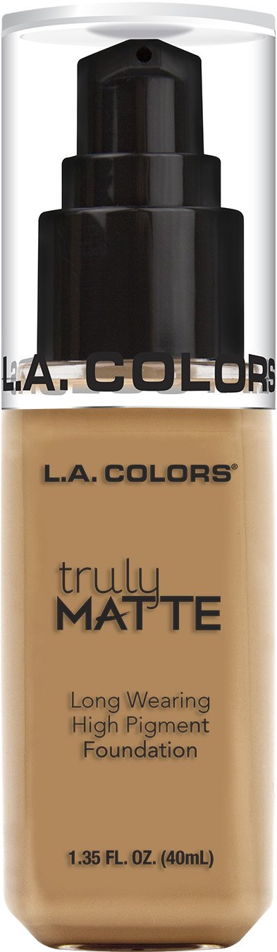 L.A. COLORS Truly Matte Foundation, Warm Honey CLM358