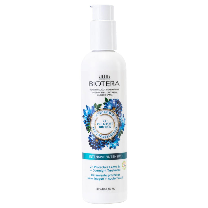 Biotera Intensives 2:1 Protective Leave-In + Overnight Treatment | Vegan & Animal Test Free | Paraben & Sulfate Free | Color-Safe | 8 Fl Oz