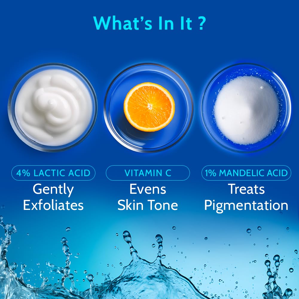 Chemist at Play UnderArm Roll-On with 5% AHA| Lactic & Mandelic Acid|Prevents Odour, Brightens Skin & Exfoliates Underarm | For Sensitive Skin | Aqua Fragrance | Alcohol & Aluminium Free | 1.35 fl oz