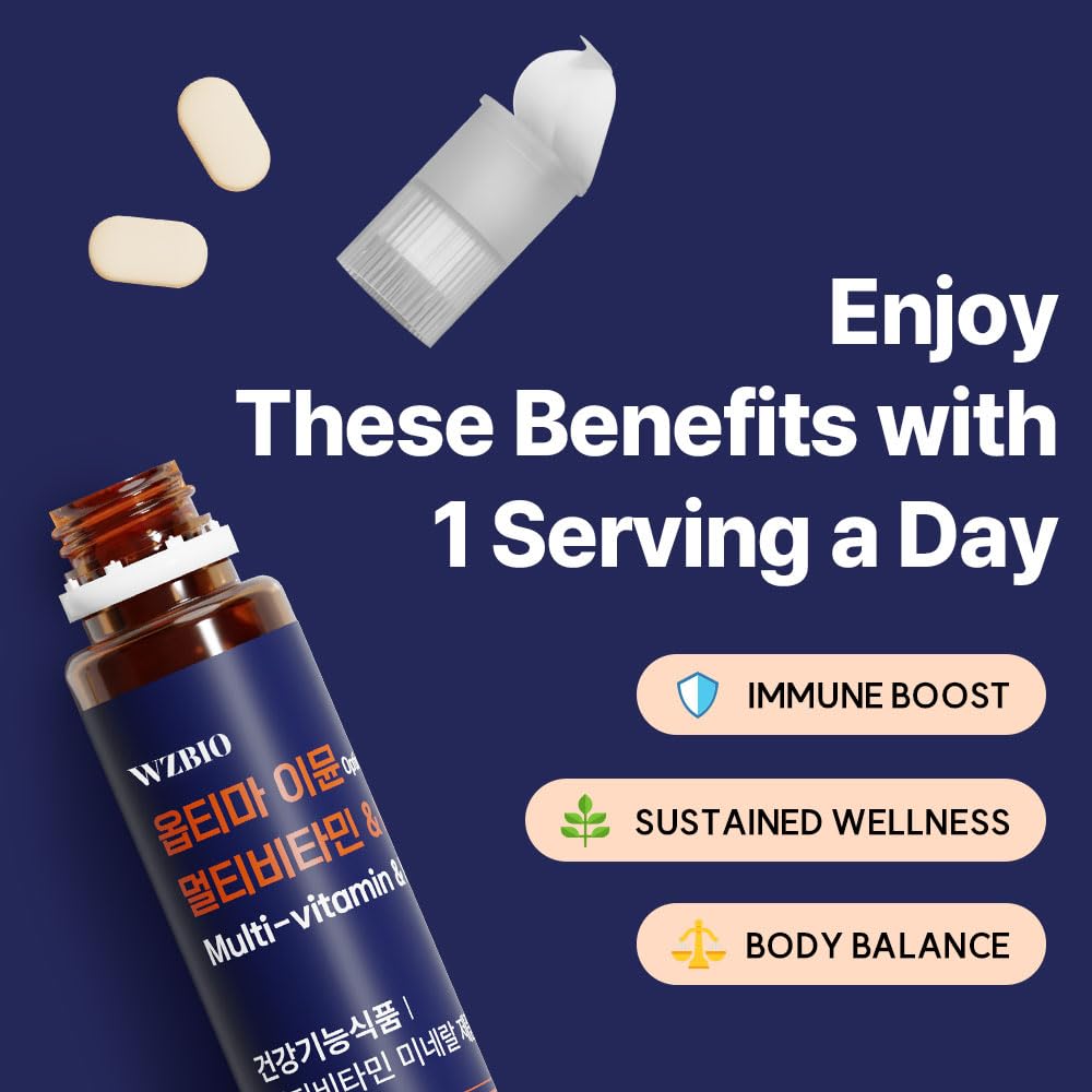 WZBIO Optima Immune - Multivitamin & Mineral with Vitamin C, B1, B6, Zinc & Selenium for Immune Support, Niacin, Biotin & Pantothenic Acid - 10-Day Supply