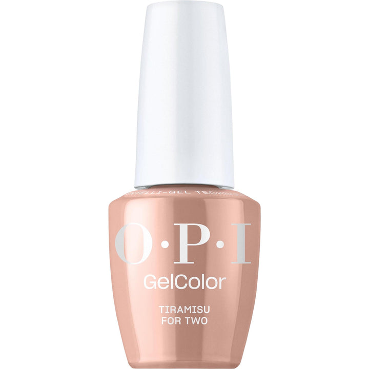 OPI GelColor Tiramisu for Two | Opaque Soft Brown Crème UV Cure Gel Nail Polish | Vegan & HEMA Free, Long Lasting, High Shine