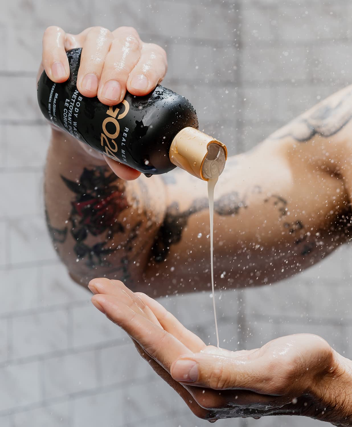 GO247 Real Men Body Wash, 8 Fluid Ounce by On The Go