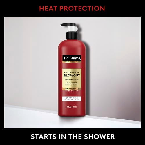 TRESemmé Conditioner Keratin Smooth for Frizzy Hair,Formulated with Lamellar-Discipline, 28 Fl Oz