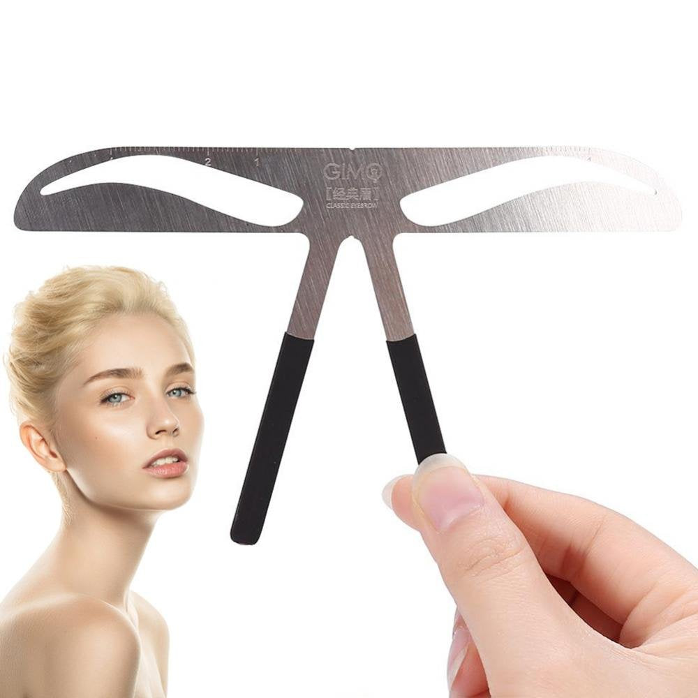 Eyebrow Ruler, Permanent Tattoo Eyebrow Measure Balance Extension Three-point positioning design Ruler Shape Stencil Makeup Tool Eyebrow Measure Balance Extension Ruler, Eyebrow Shape Stencil Tool