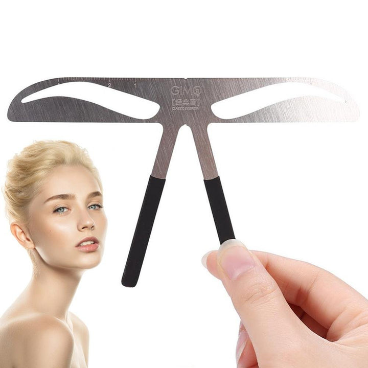 Eyebrow Ruler, Permanent Tattoo Eyebrow Measure Balance Extension Three-point positioning design Ruler Shape Stencil Makeup Tool Eyebrow Measure Balance Extension Ruler, Eyebrow Shape Stencil Tool