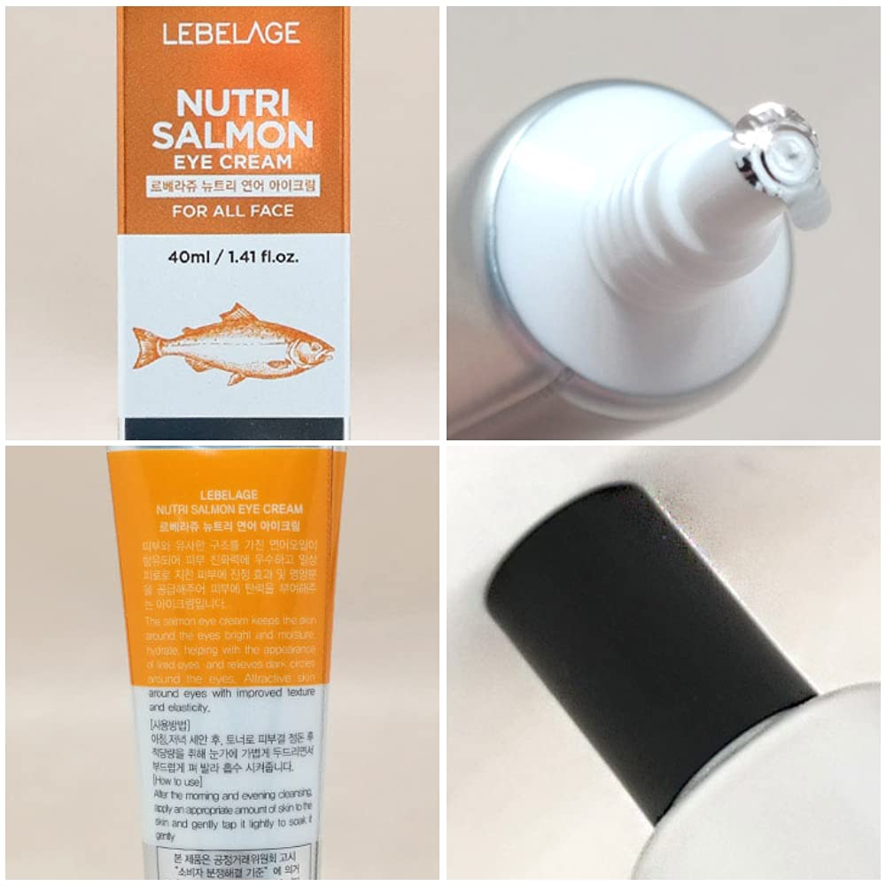 Lebelage Nutri Salmon Eye Cream for Face 40ml / 1.41 fl. oz. x 2 Pack Wrinkle care & Skin nourishing